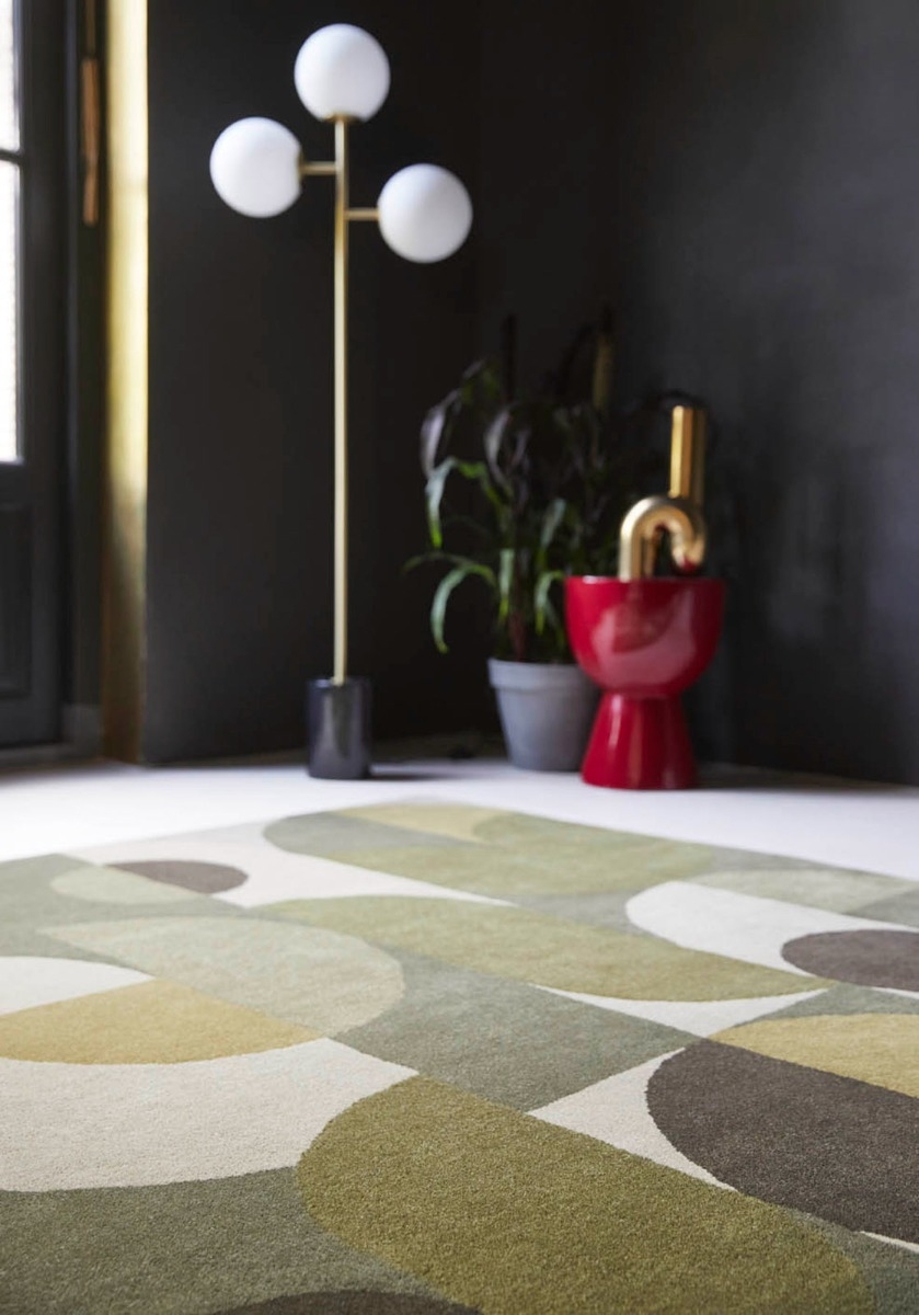 Tapis Decor Cosmo tons de vert | Taille: 140 × 200 cm