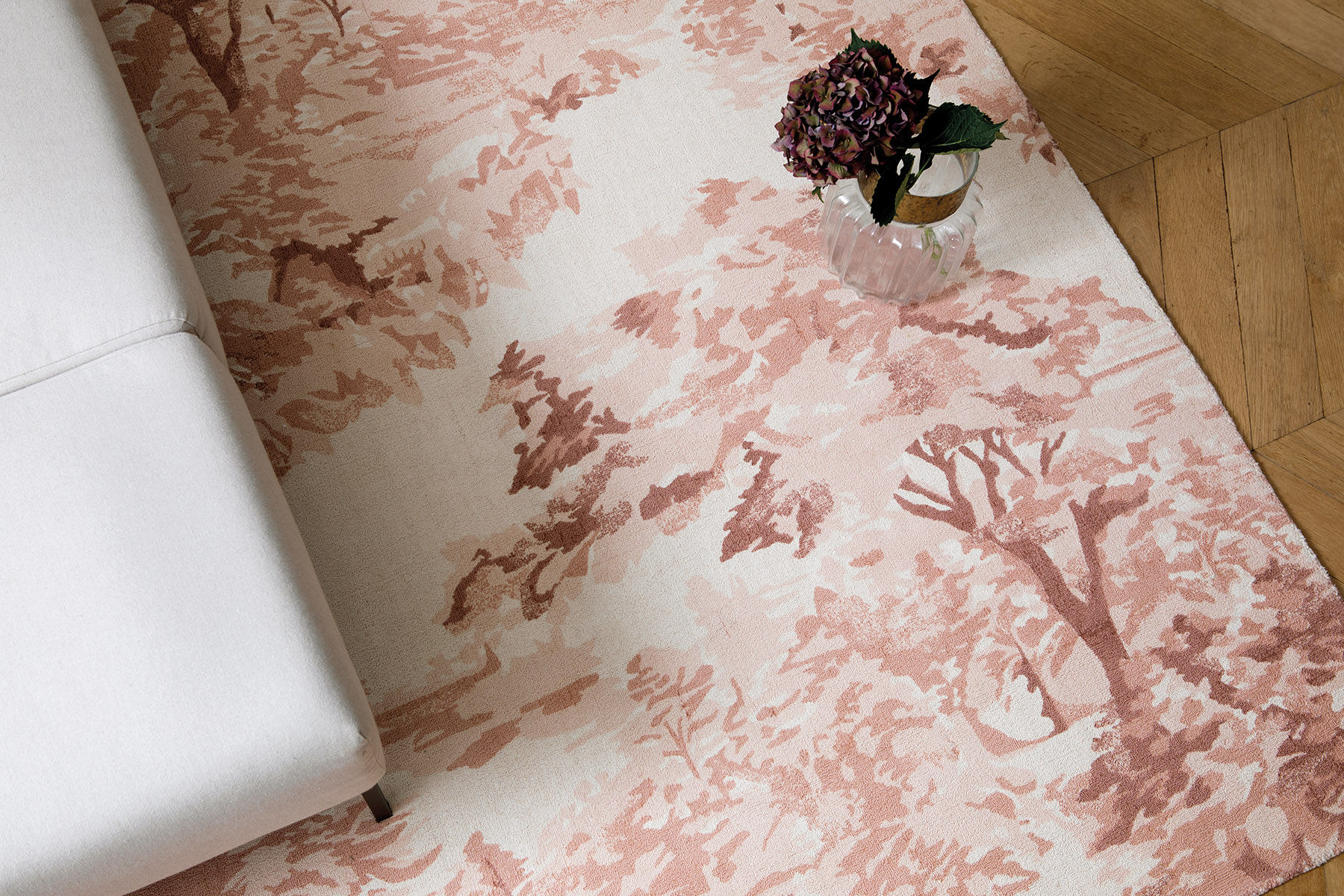 Tapis Landscape rose clair