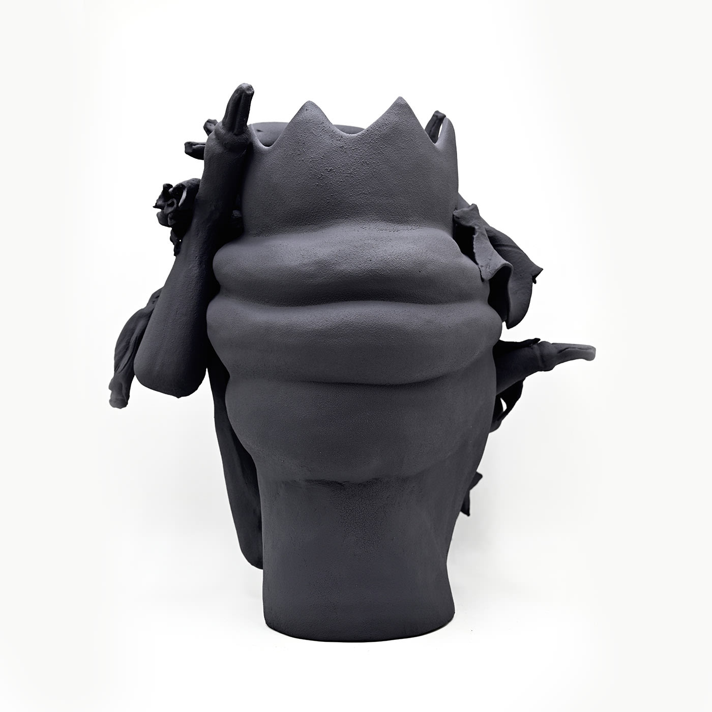 Moorkop grijze sculptuur
