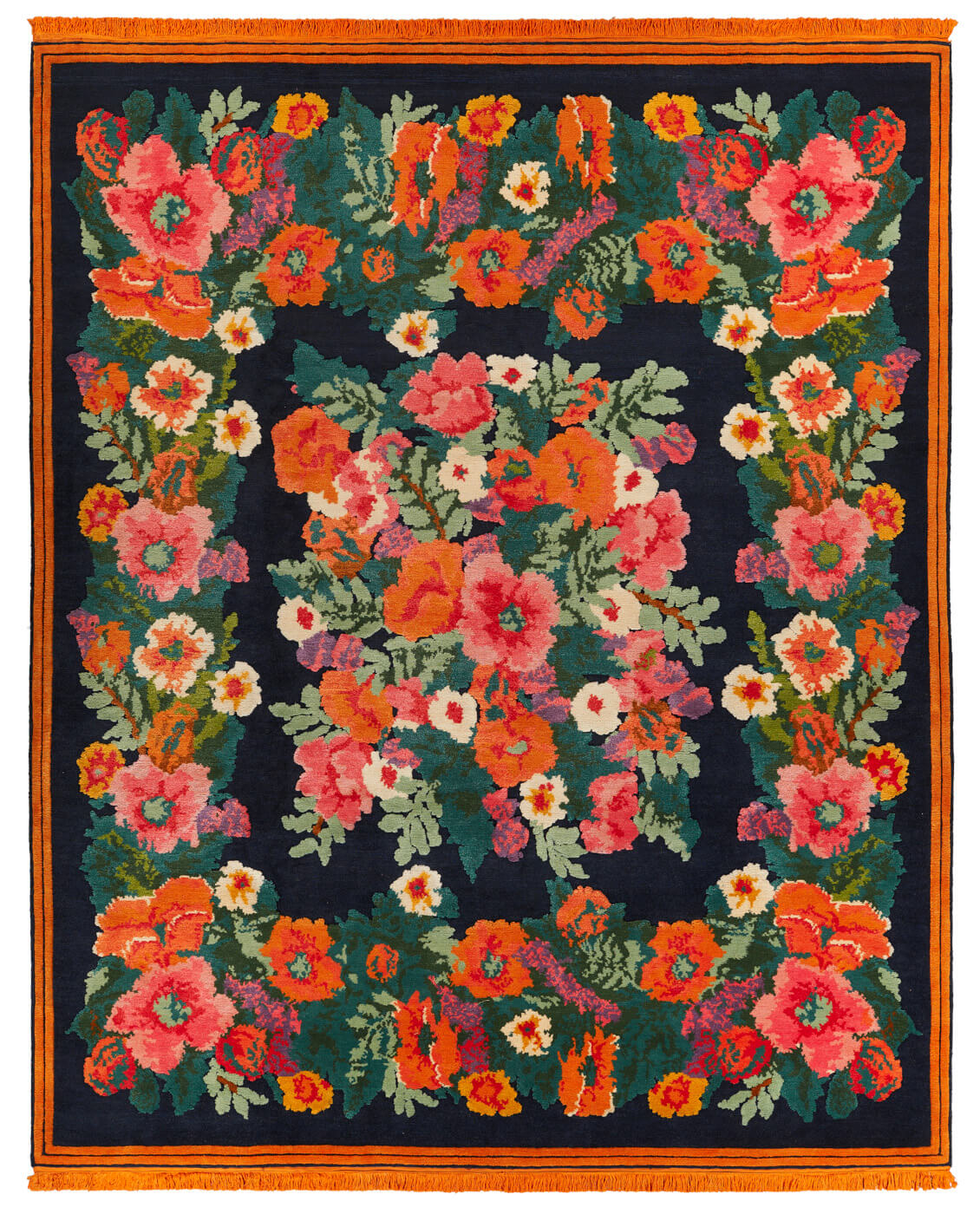 Scarlenka donkerblauw tapijt | Maat: 250 × 300 cm