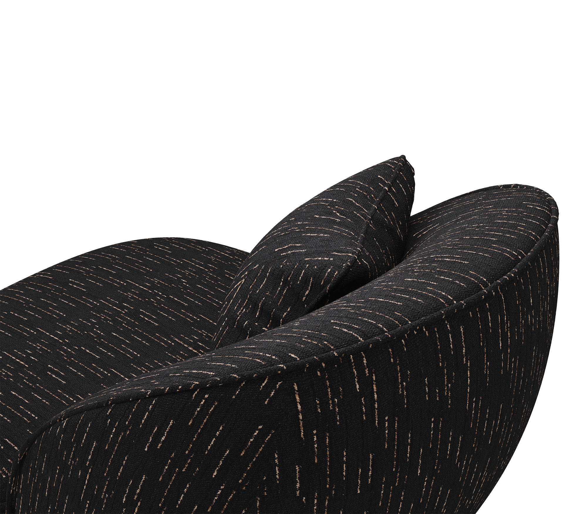 Fauteuil noir Angora II