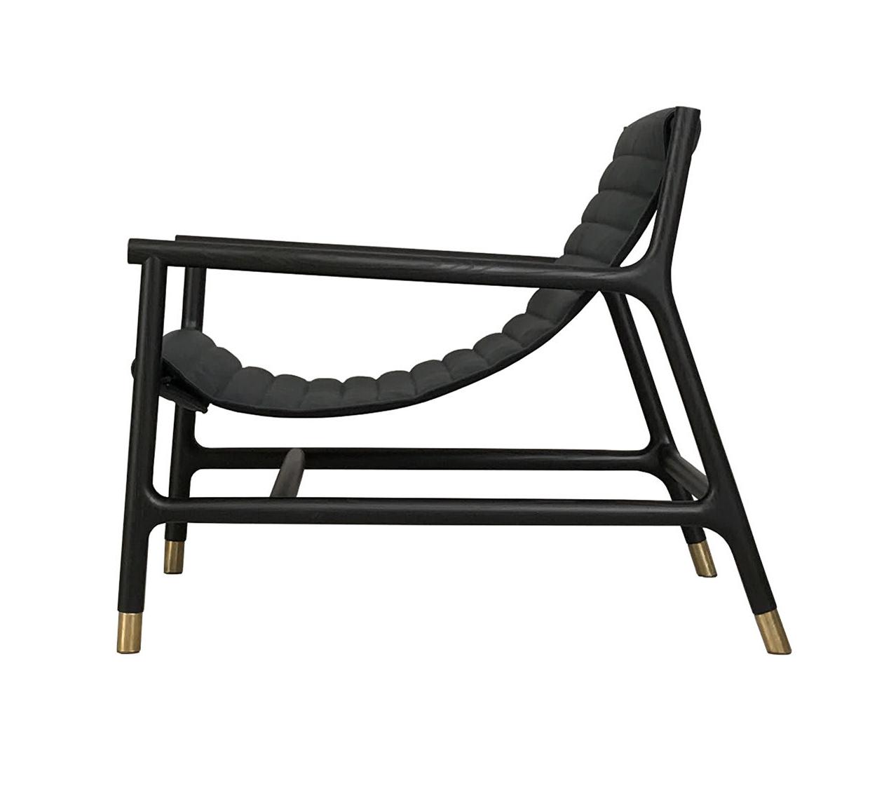 Fauteuil lounge noir Joyce
