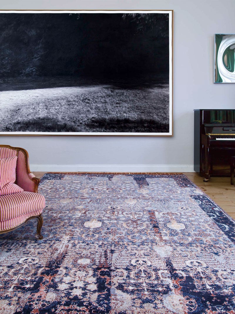 Tapis noué à la main Block | Taille: 122 × 183 cm