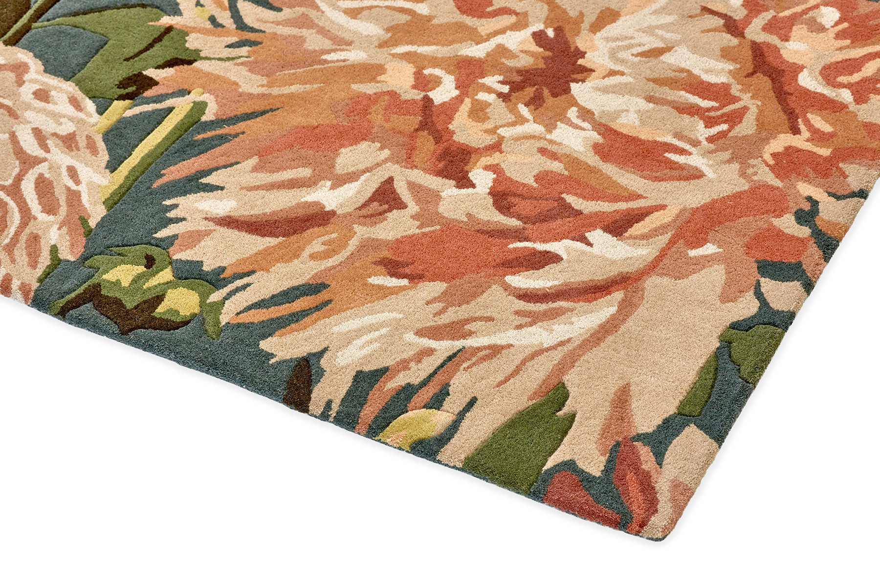 Tapis Dahlia corail/sauvage | Taille: 250 × 350 cm