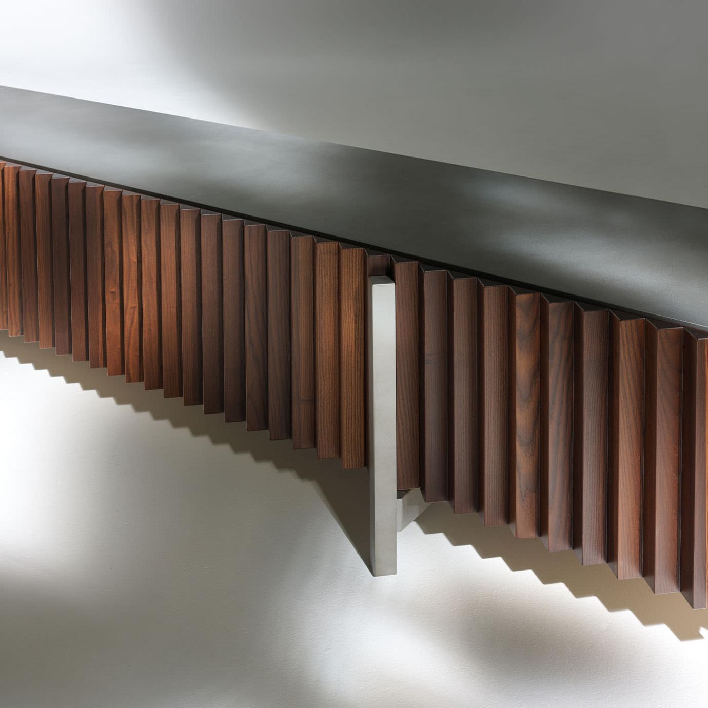 Bruin essenhout tv-dressoir