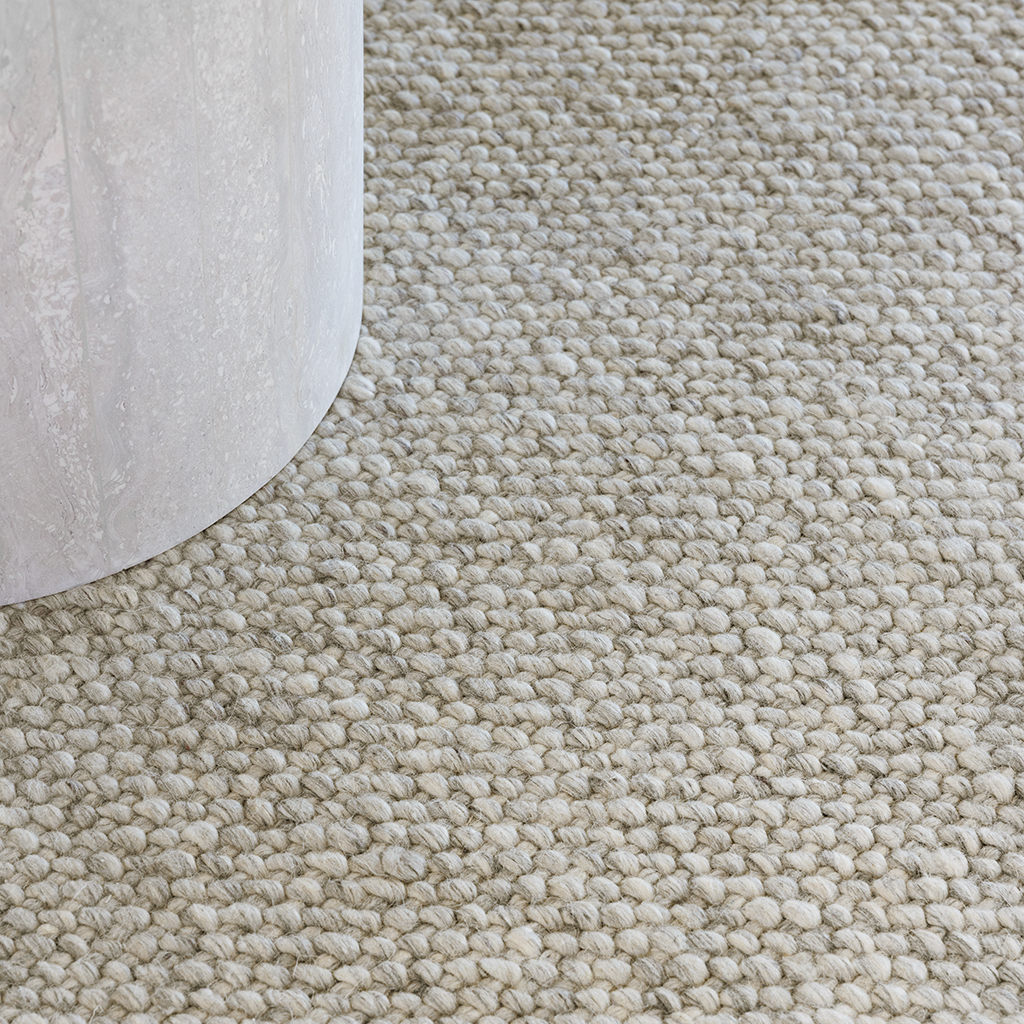 Craft Matter Plain asgrijs tapijt | Maat: 160 × 230 cm