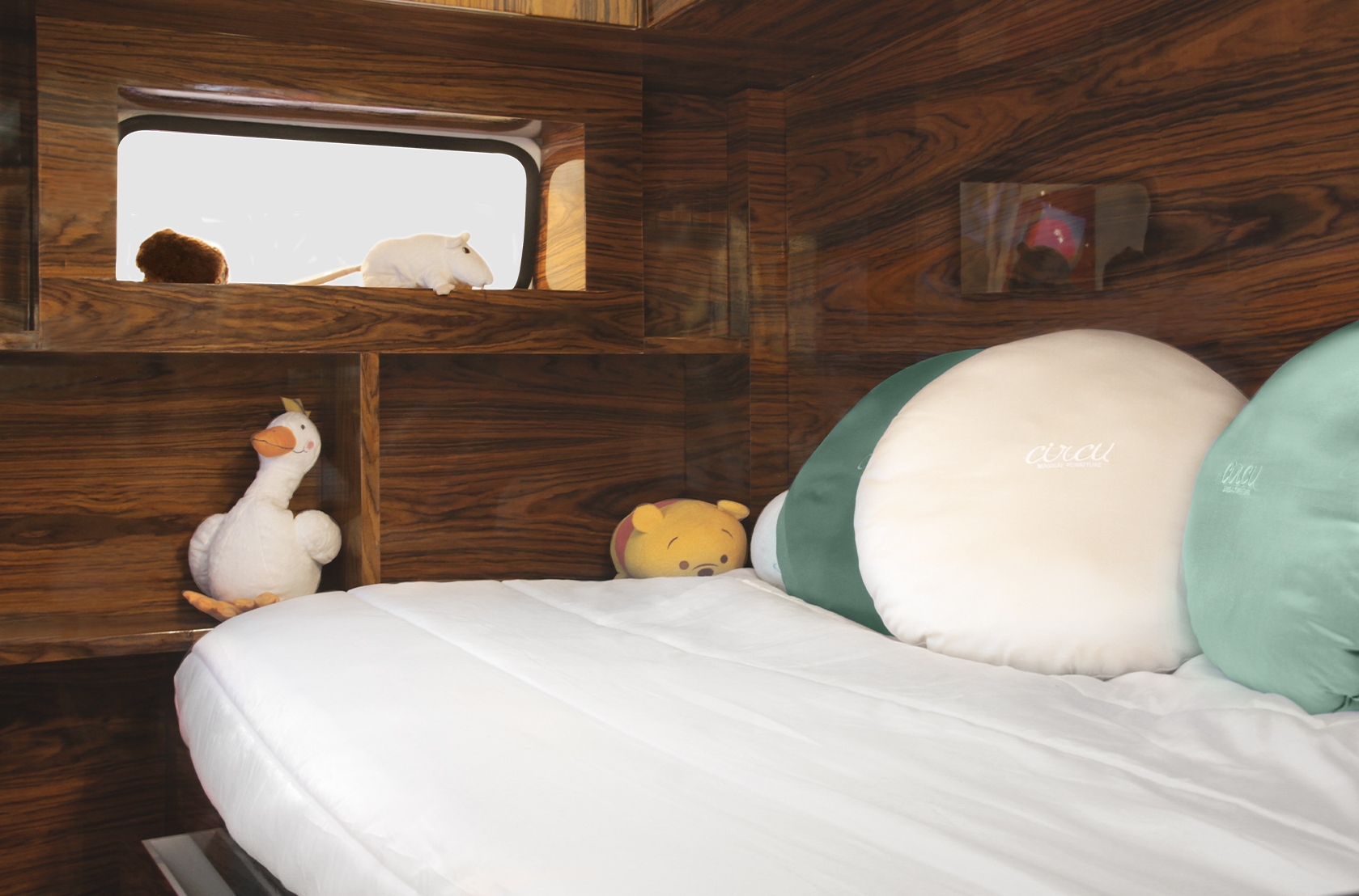 Reiziger caravan groen beddenset