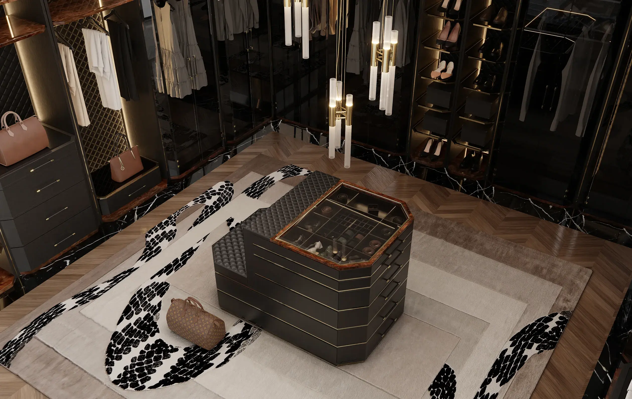 Îlot de rangement Cadence beige - 2