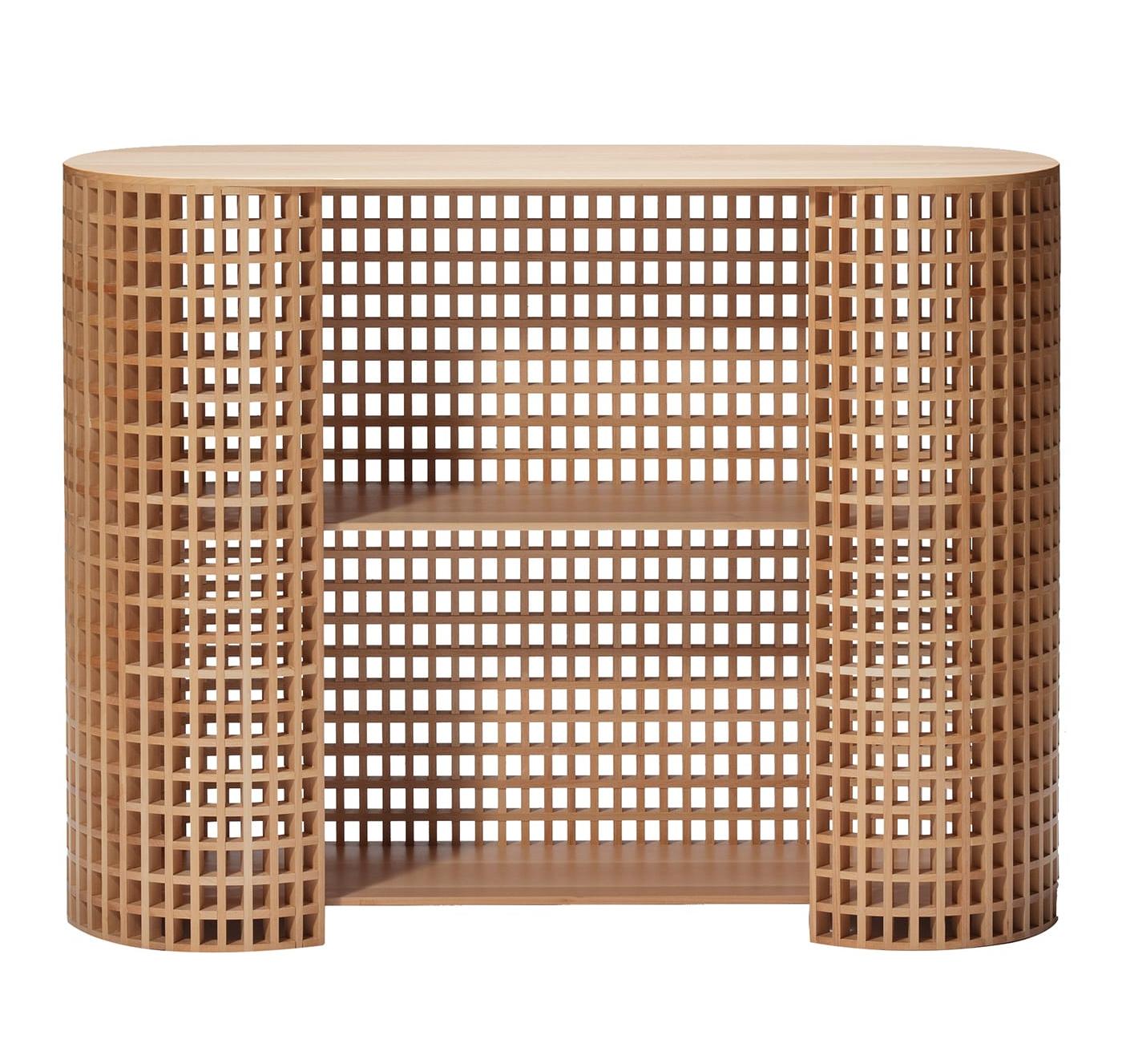 Gestructureerde houten kast