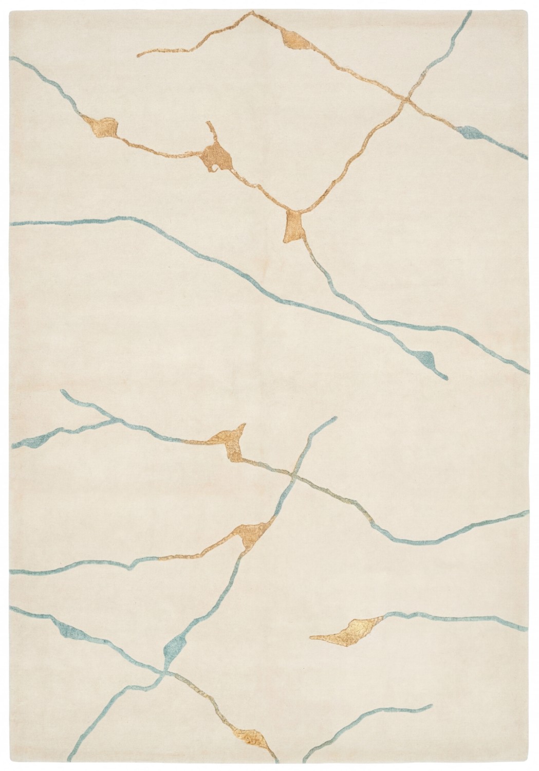 Golden Veins Ivory vloerkleed