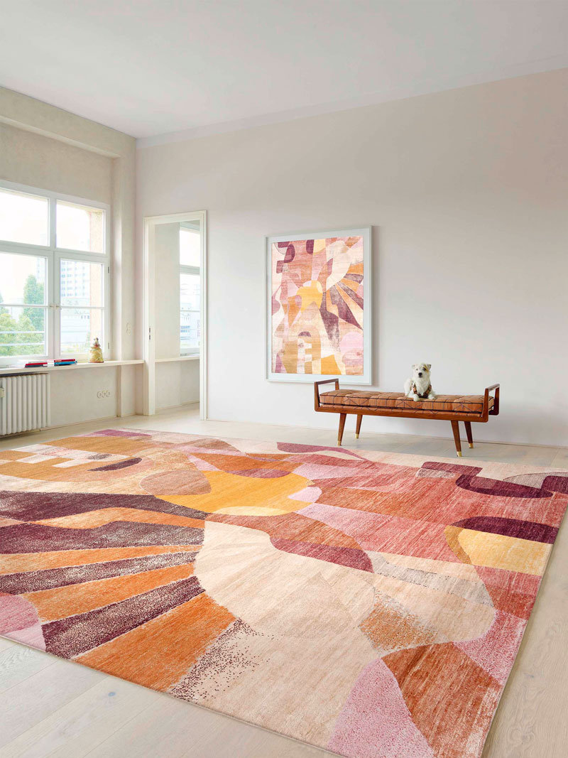 Tapis de luxe Red Sunset