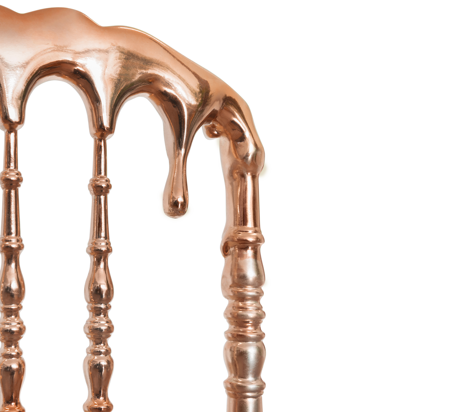 Chaise d’accent Empyrean cuivre