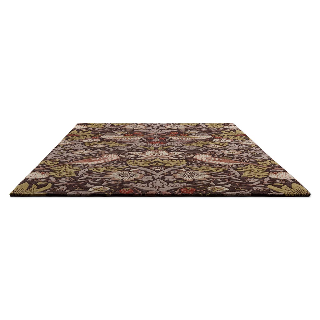 Tapis Strawberry Thief Grape artisanal | Taille: 170 × 240 cm