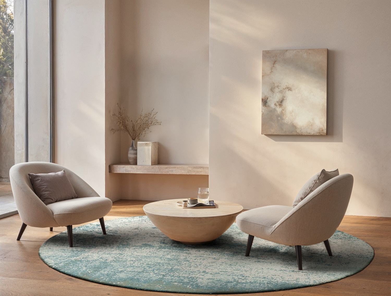 Venus rond vloerkleed