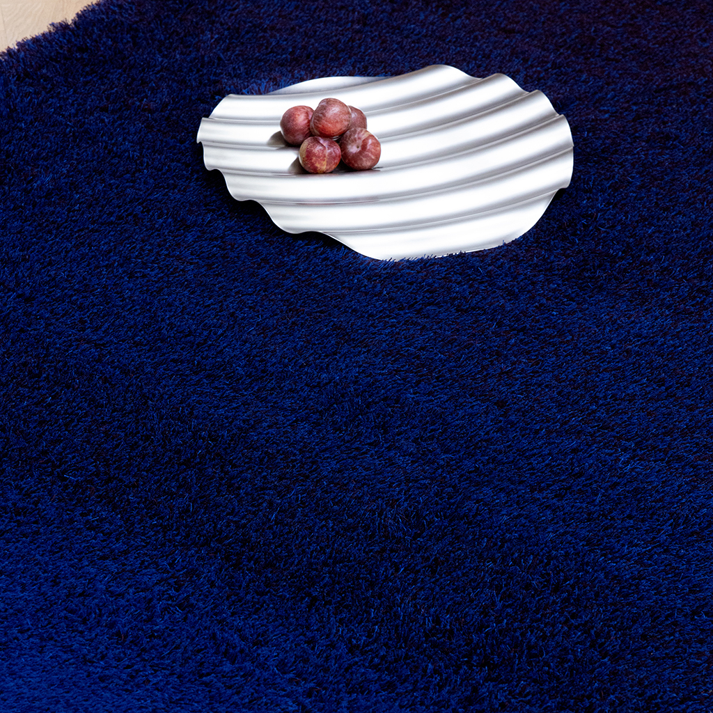 Shade High elektrisch blauw/aubergine vloerkleed | Maat: 170 × 240 cm