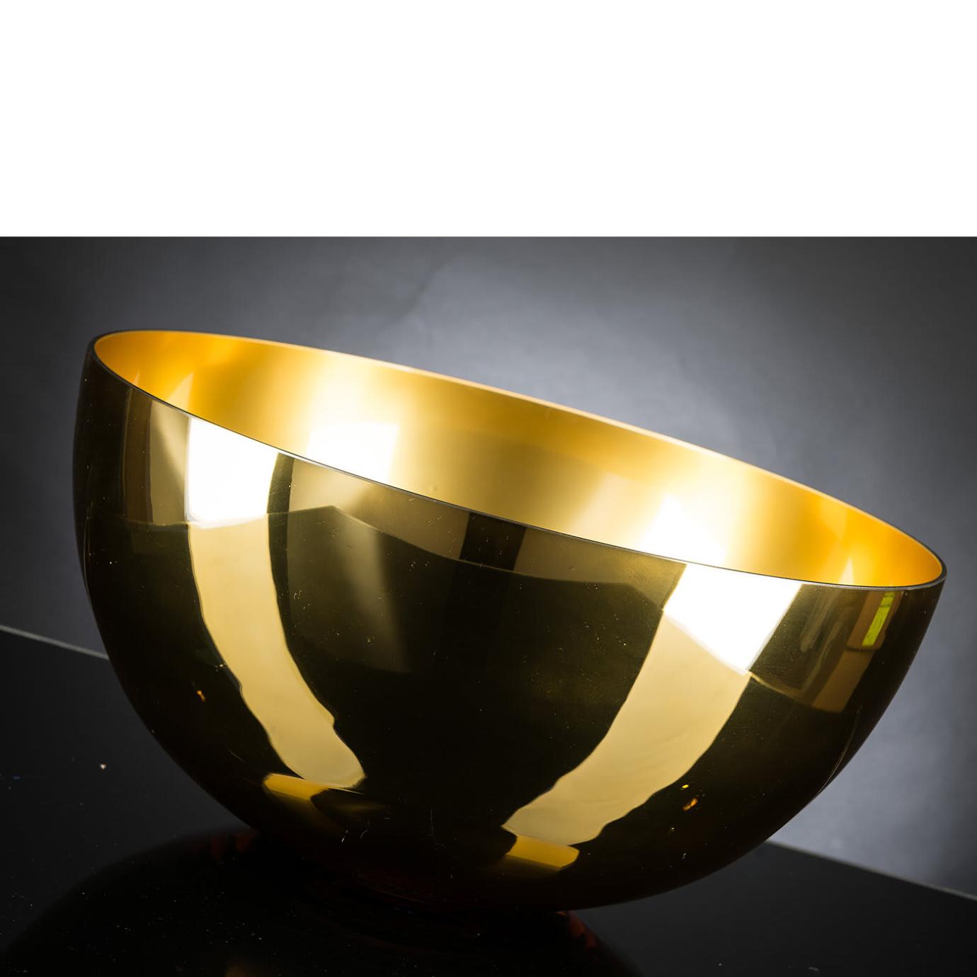 Gouden decoratieve schaal