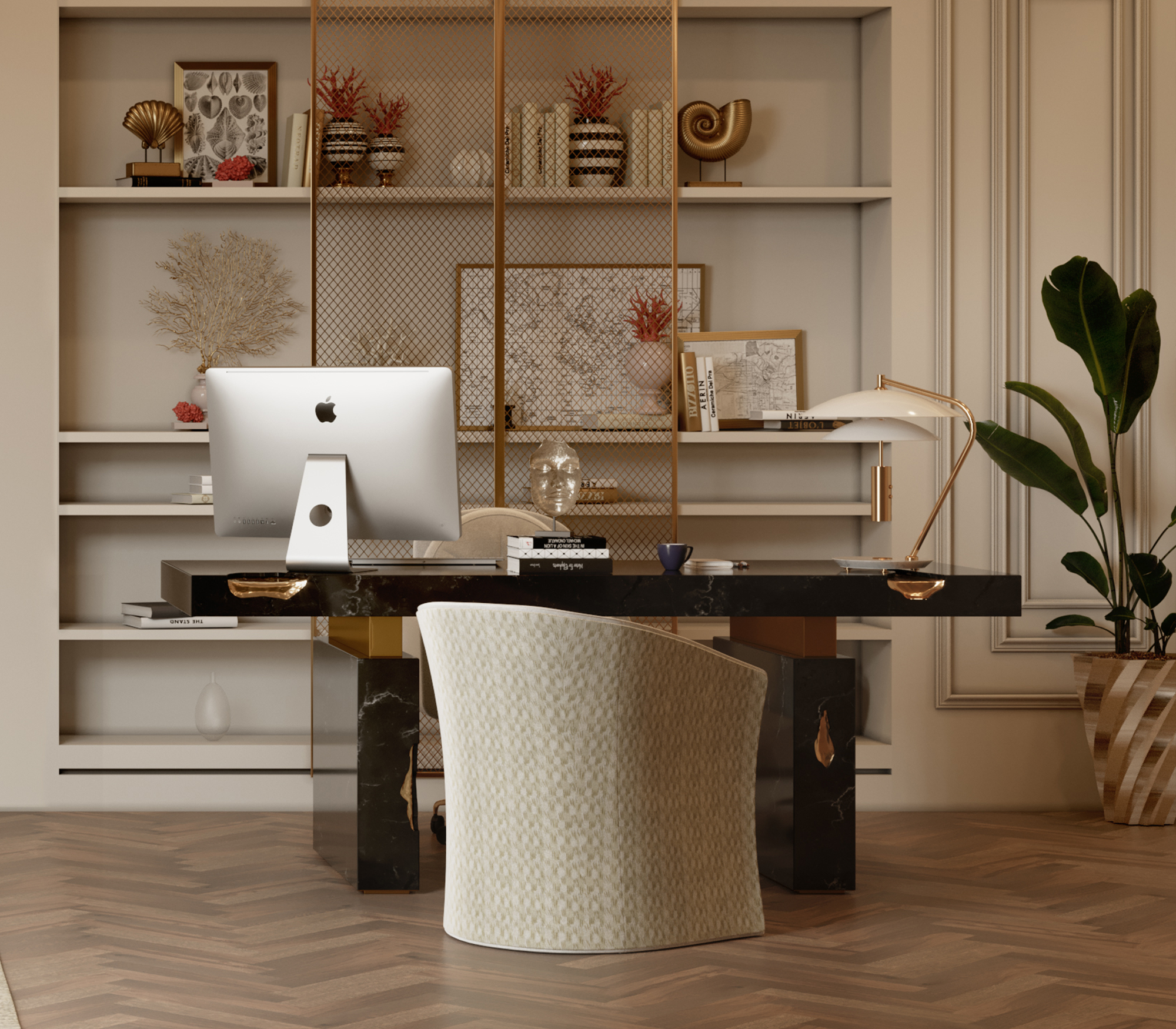 Bureau Dominion Nero Marquina