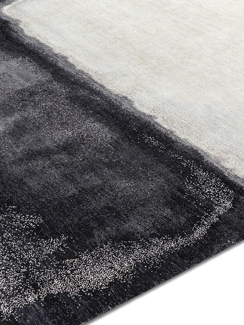 Tapis tissé main White Grey | Taille: 305 × 427 cm