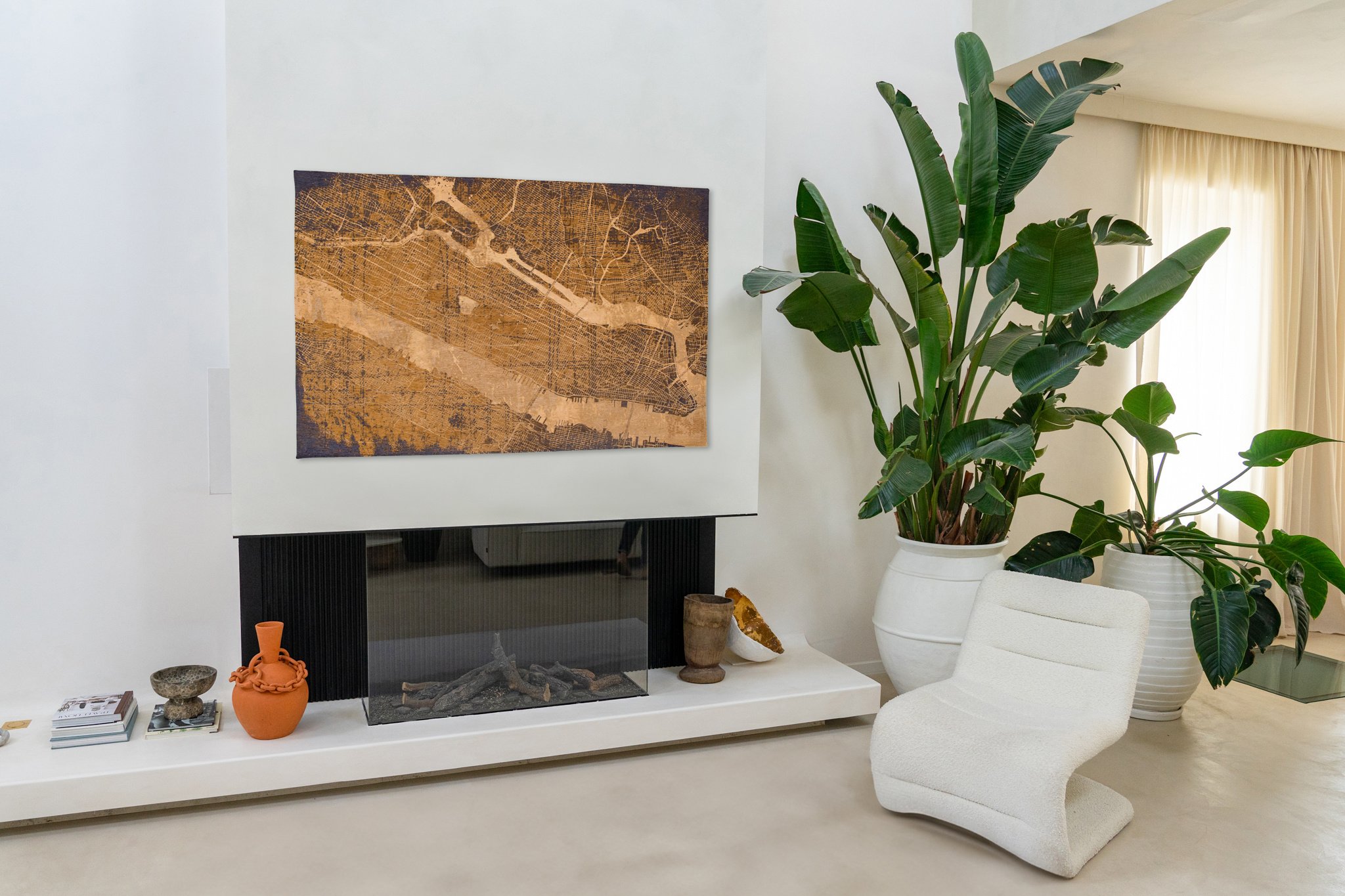 Giverny Beige tapijt | Maat: 280 × 390 cm