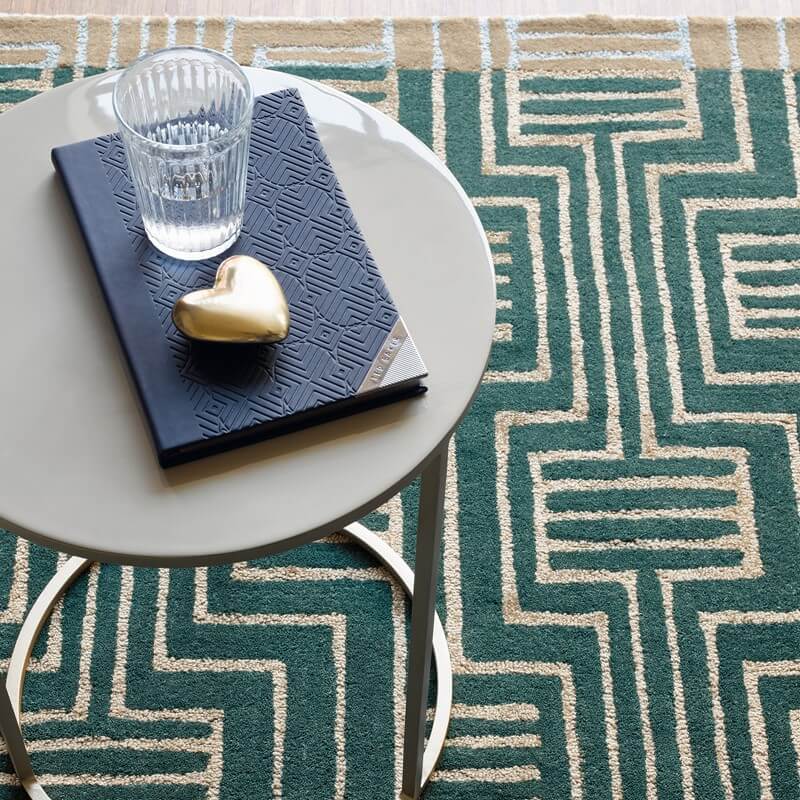 Tapis Kinmo vert | Taille: 250 × 350 cm