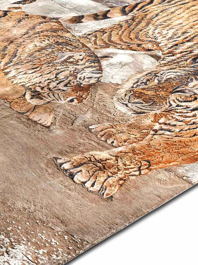 Tapis tissé main Tiger