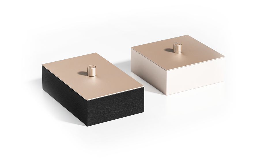 Metalen top decoratieve doos | Afmetingen: B 22 × D 14 × H 8 cm Metalen top decoratieve doos | Afmetingen: B 22 × D 14 × H 8 cm