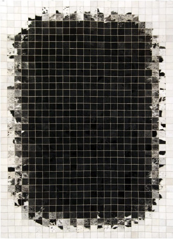 Mosaic koeienhuid tapijt | Maat: 200 × 300 cm