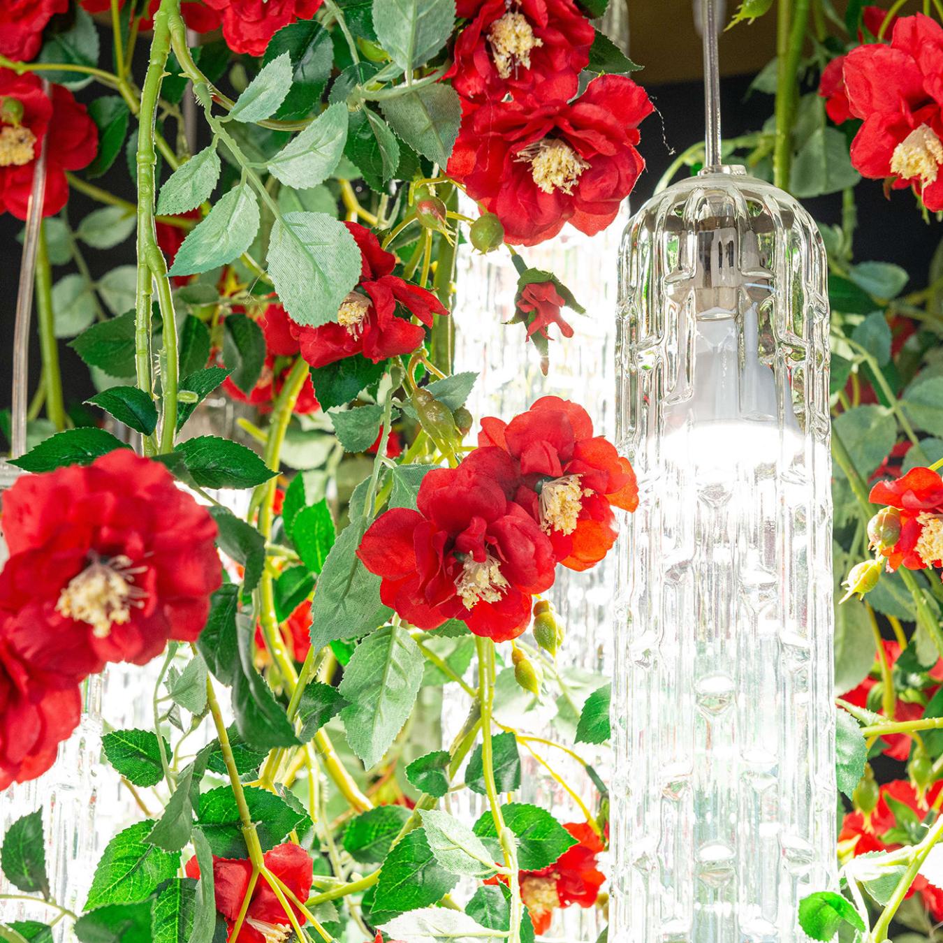 Grand lustre Wil Red Roses