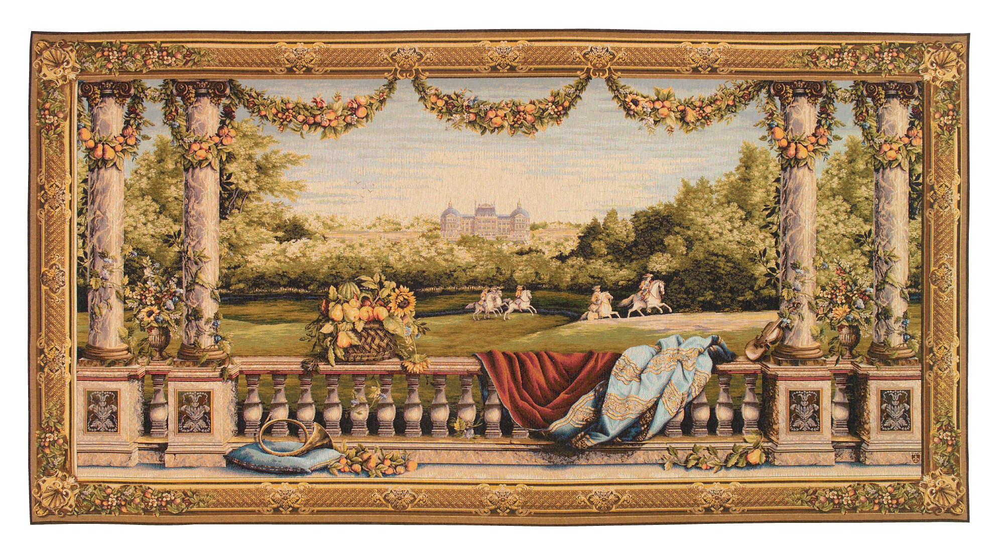 Bellevue kasteel groot wandtapijt