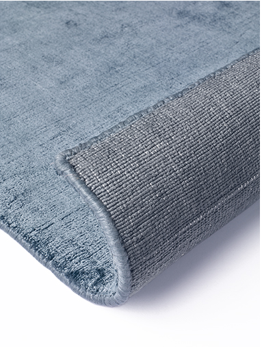 Tapis uni en viscose bleu poudre | Taille: 200 × 300 cm