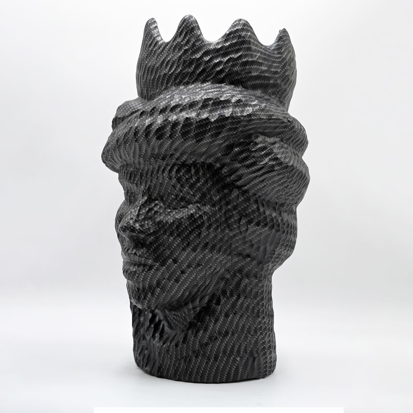 Moorkop grijze sculptuur