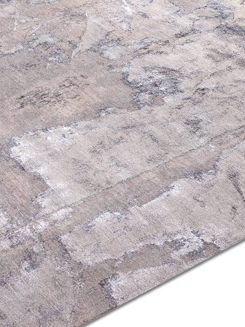 Tapis de luxe noué à la main gris