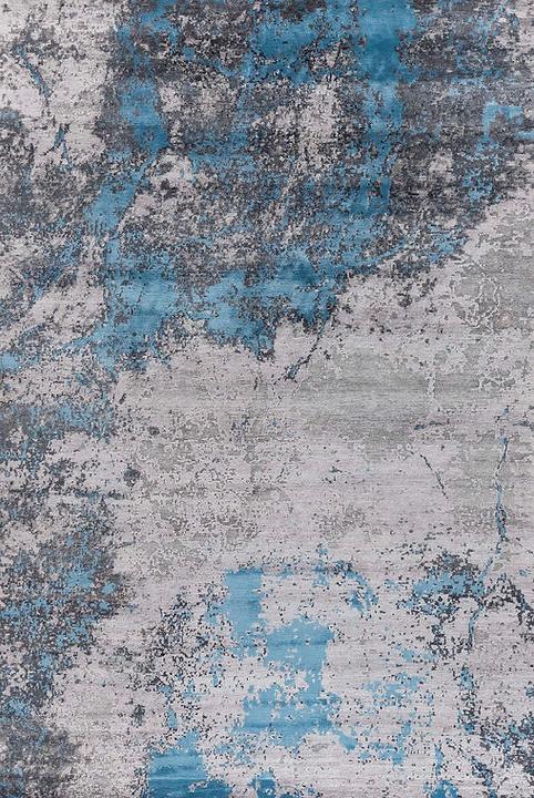 Tapis noué à la main abstrait