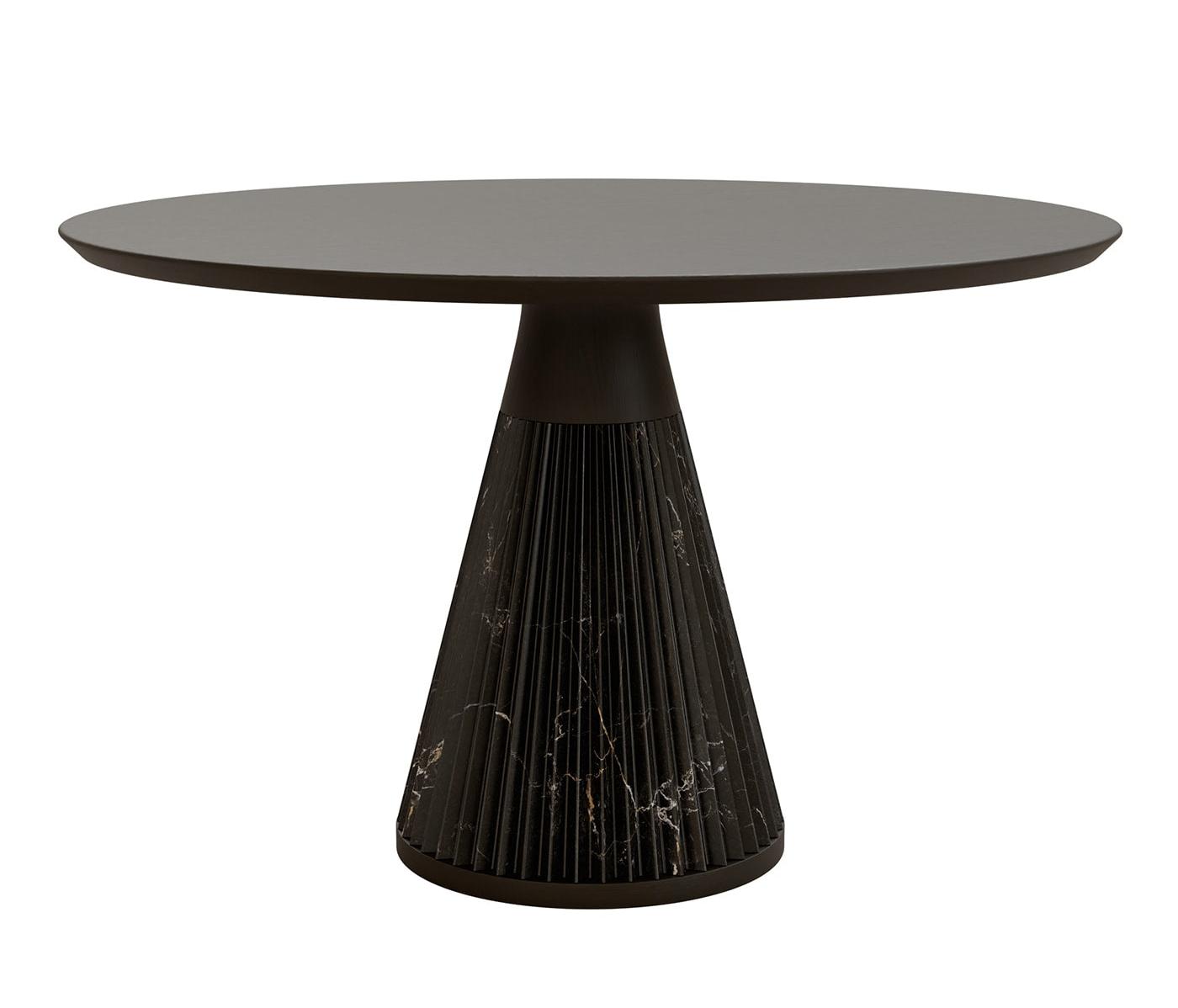 Marilyn eettafel van zwart marmer