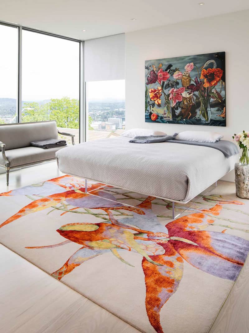 Tapis noué à la main Orchid