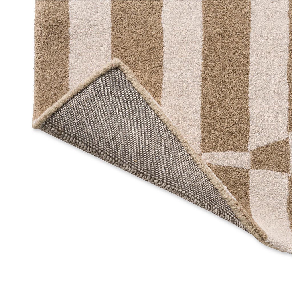 Lohko Stripe kiezel vloerkleed | Maat: 250 × 350 cm