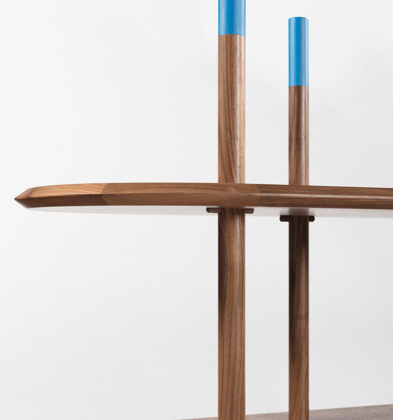 Moderne modulaire Canaletto walnoten boekenkast