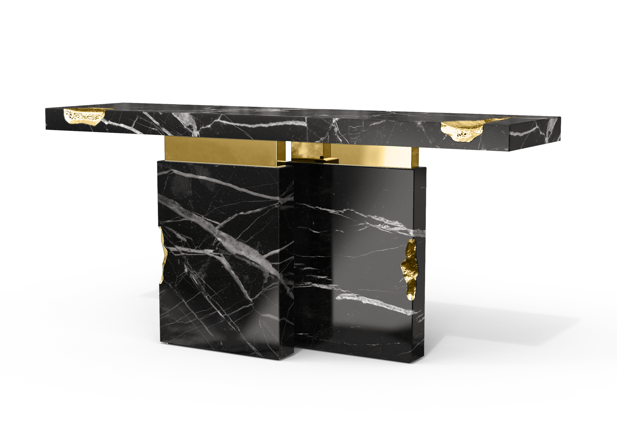Dominion Nero Marquina console