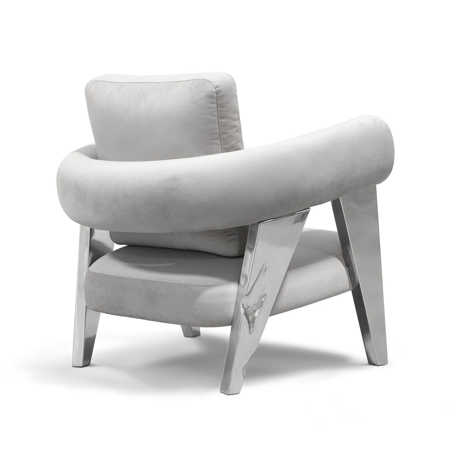 Fauteuil argenté Enigma