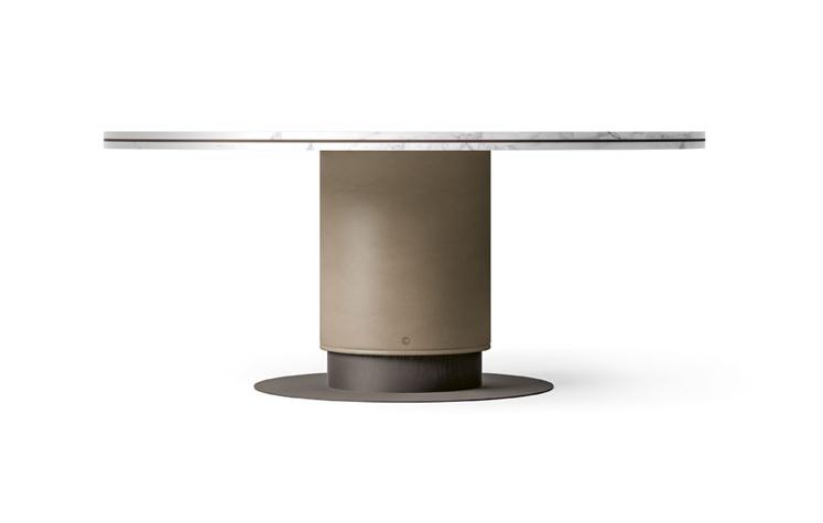 Ronde marmeren eettafel