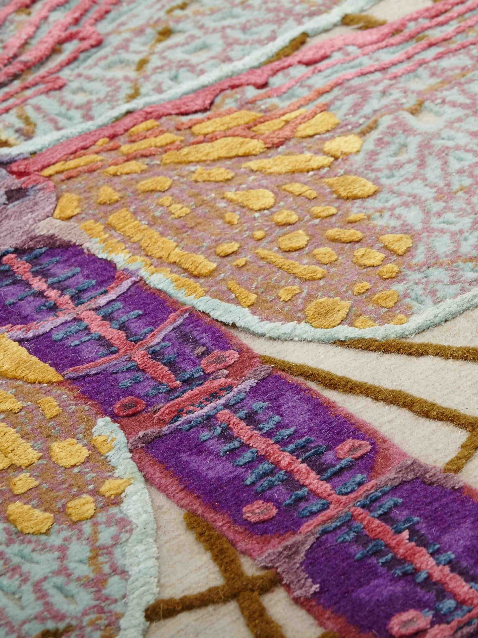 Tufty designer handgeweven vloerkleed