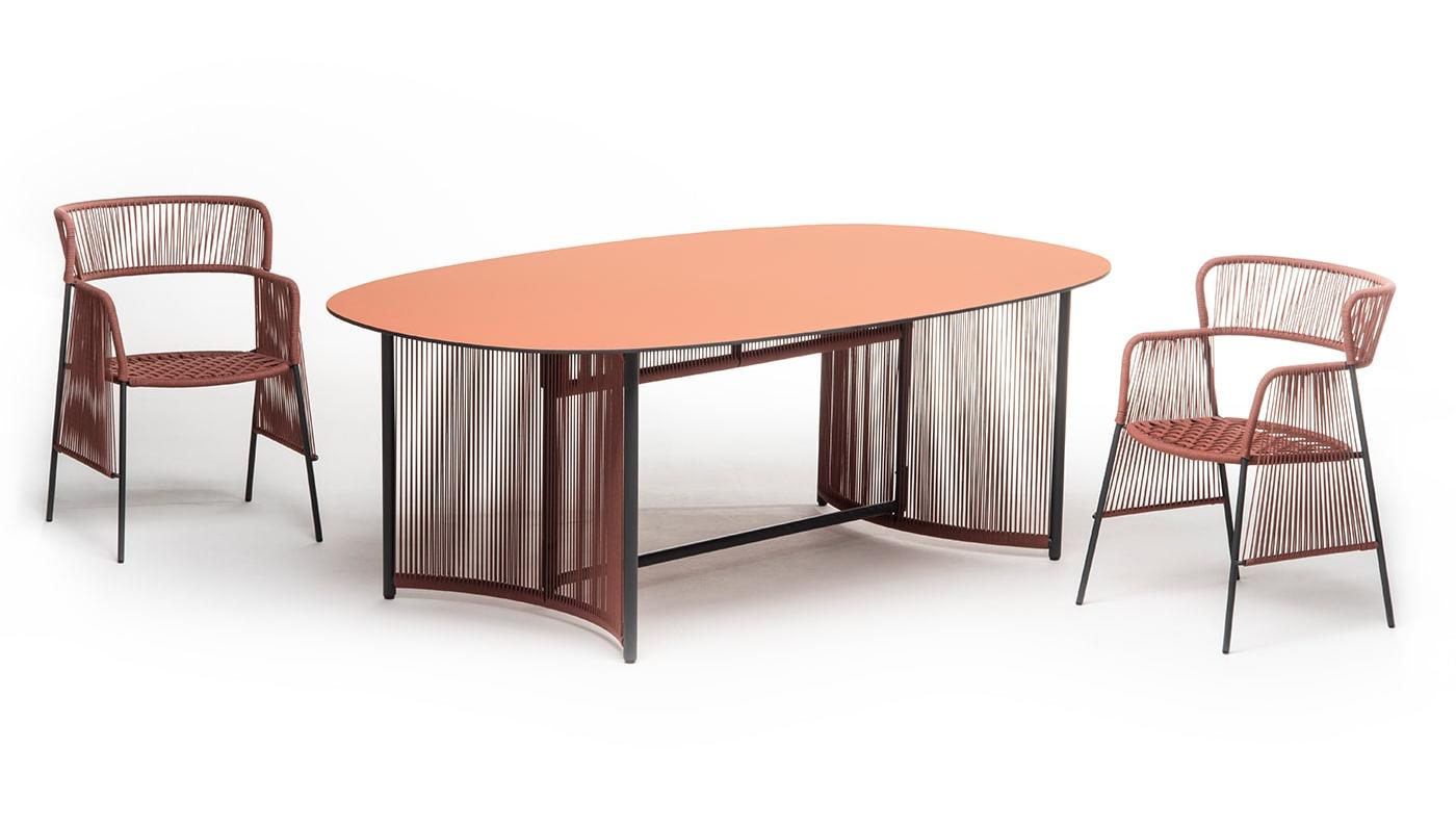 Altana rode buiten-eettafel