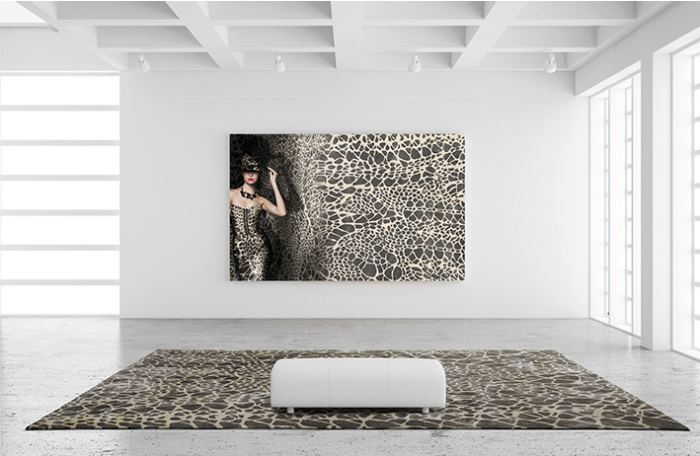 Diamant handgeknoopt beige grijs tapijt | Maat: 250 × 300 cm