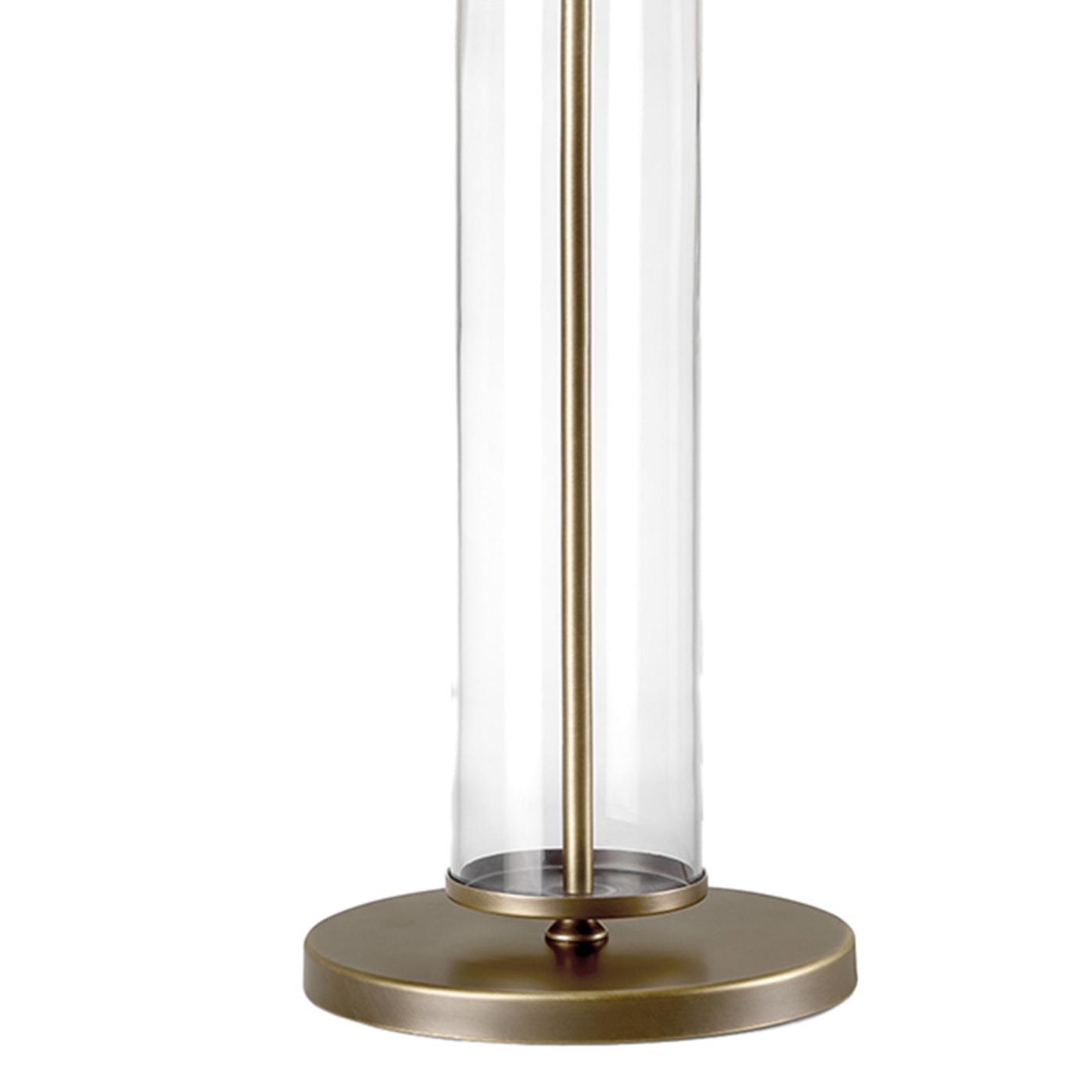 Lampe de table élégante en métal bruni