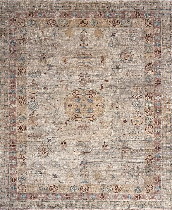 Tapis noué à la main Khotan laine