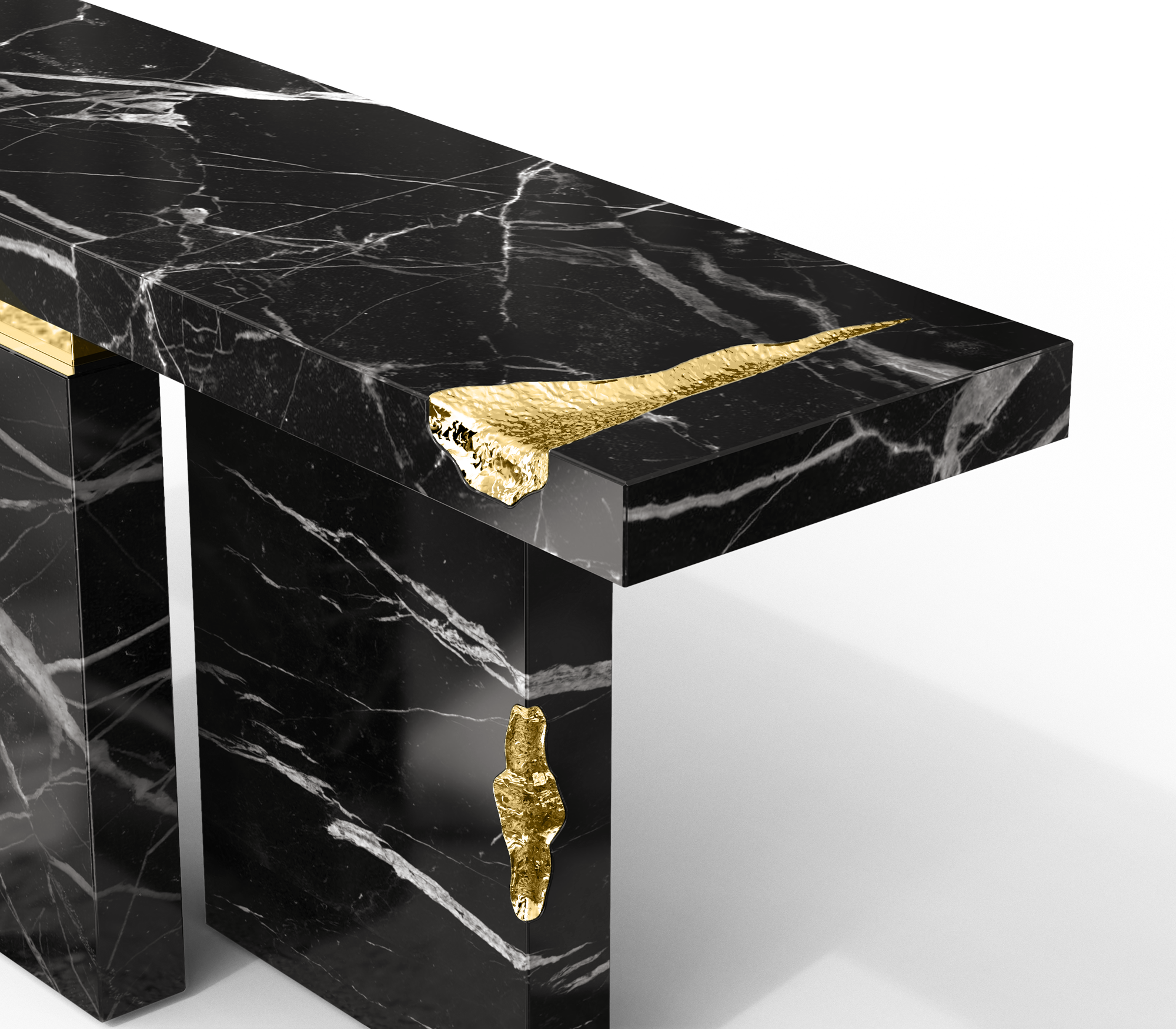 Dominion Nero Marquina console