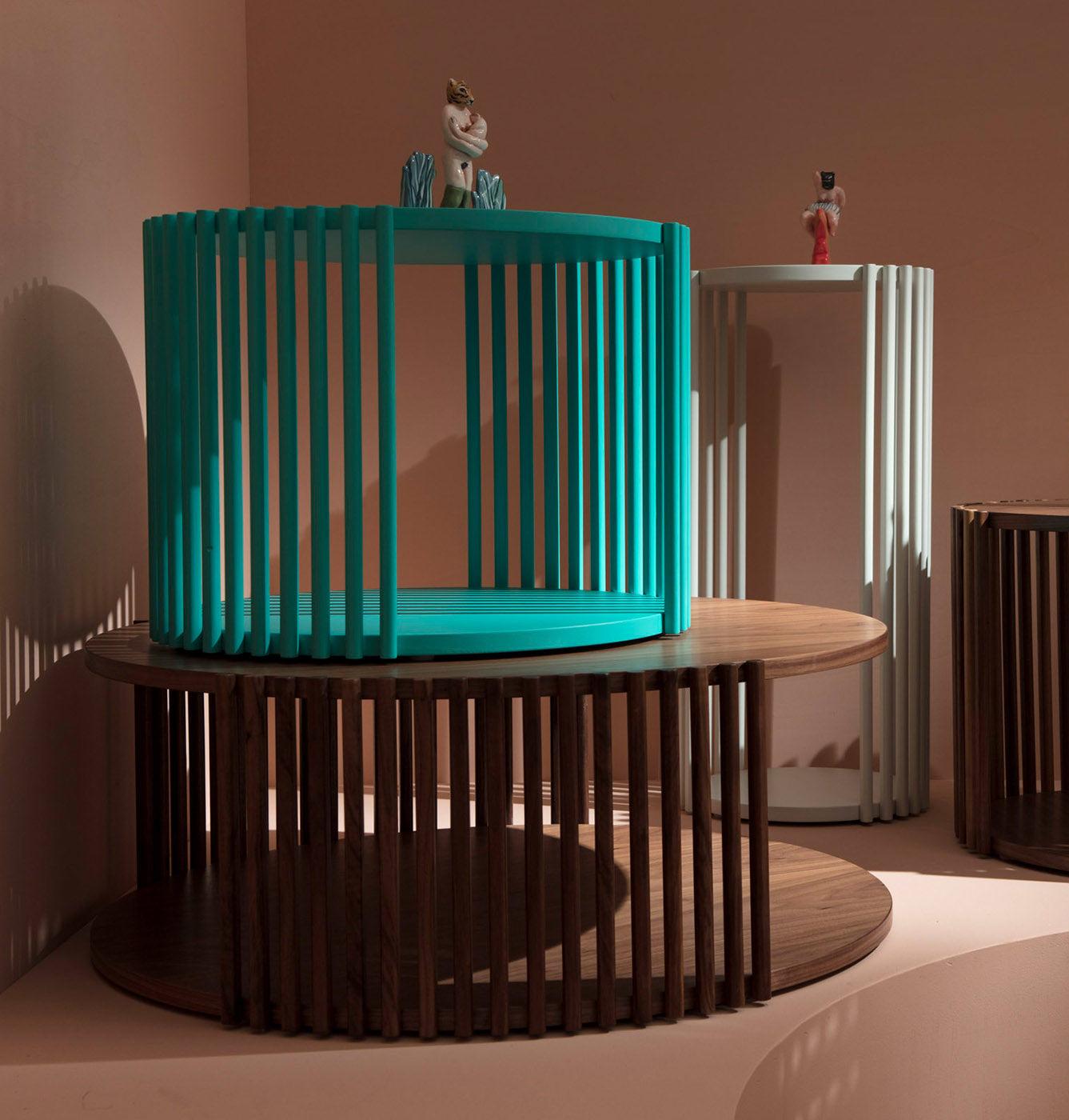 Table basse verte basse