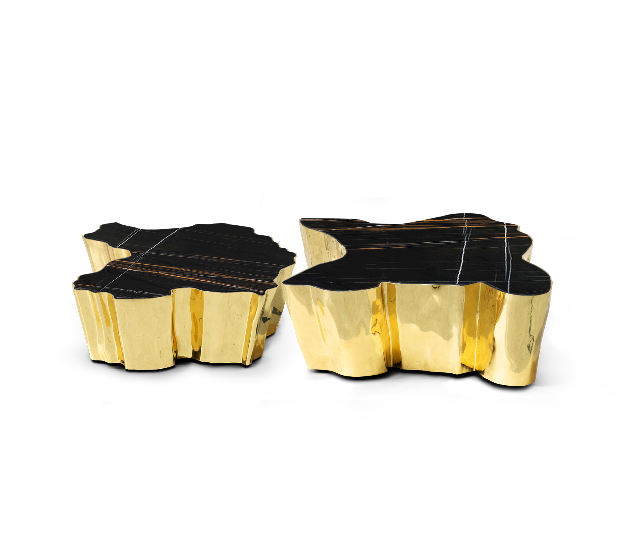 Table Paradise Nero en marbre | Dimensions: B 138 × D 95 × H 36 cm