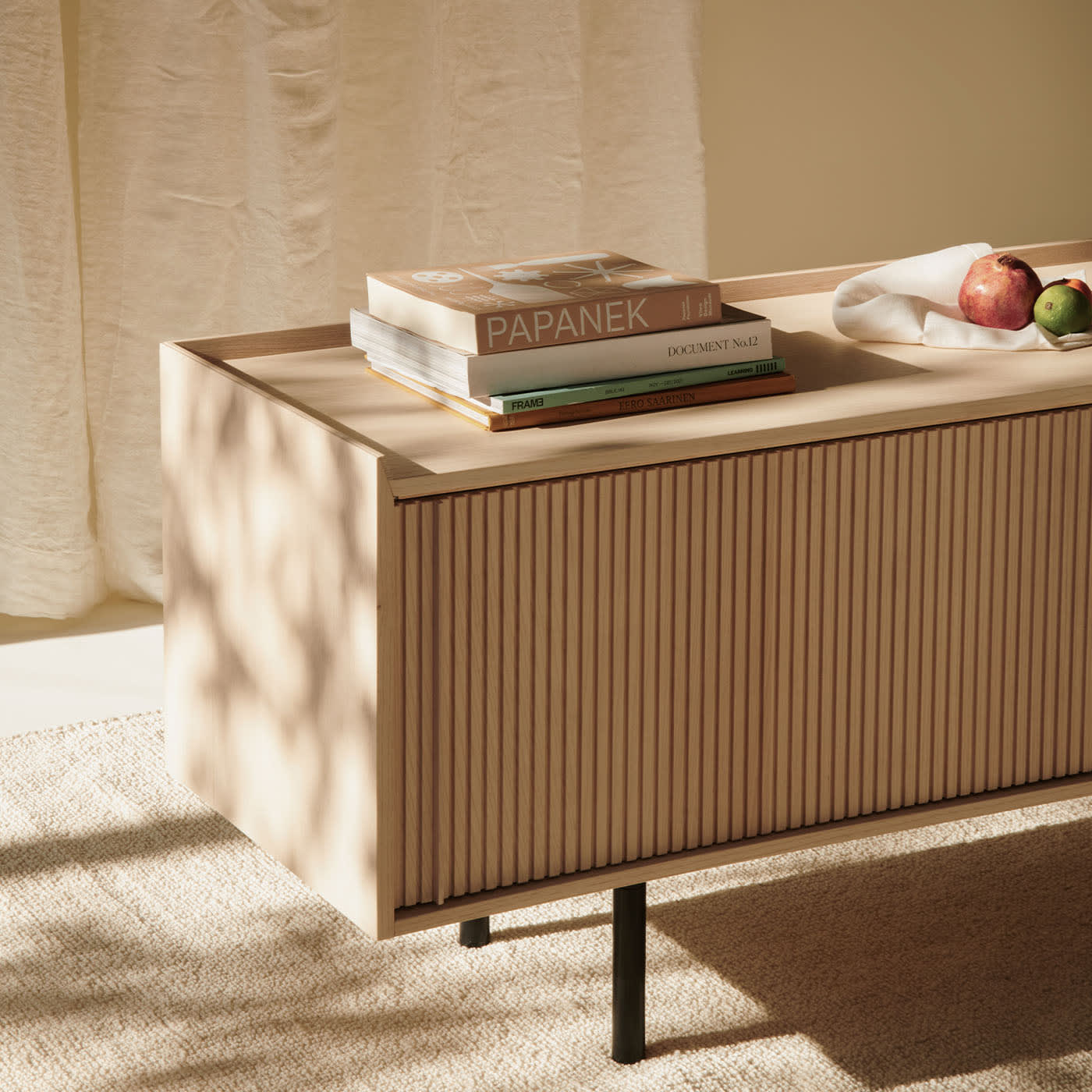 Buffet Sipario naturel 3 portes | Dimensions: Height 78 cm