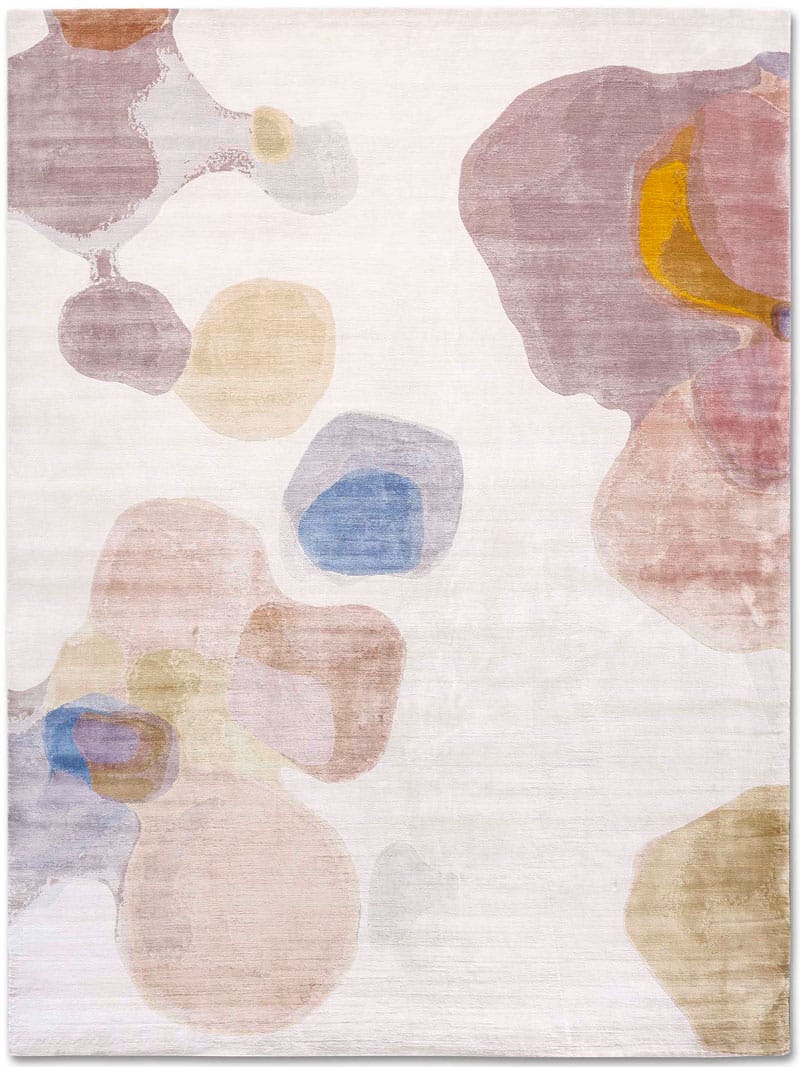 Powder handgemaakt luxe tapijt | Maat: 365 × 457 cm